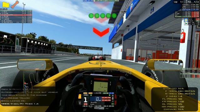just-racing.ru/ Онлайн чемпионат rFactor 2/ FR 3.5 Estoril Race 2