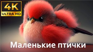 Маленькие птички в 4К; Для кошек и приятного просмотра