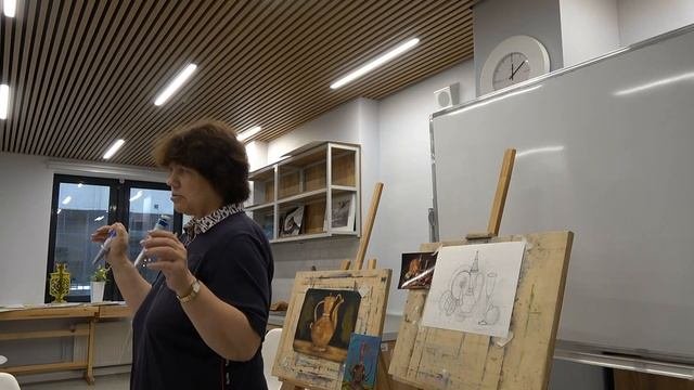 Рисуем кувшин акрилом. Фрагмент работы. Московское до?