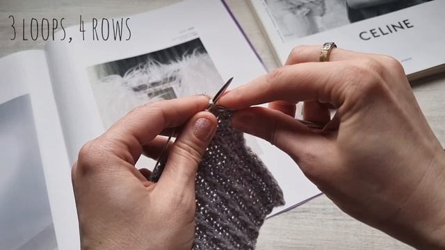 Филигранный рубчик спицами🧶knitting pattern. смотреть онлайн