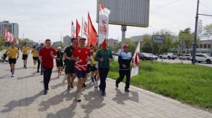 Всероссийская эстафета факела "Огонь жизни" прошла в Оренбурге!