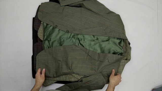 36914 Пиджаки мужские в шотландскую клетку, 3пак, giacche tartan uomo, секонд (extra) оптом