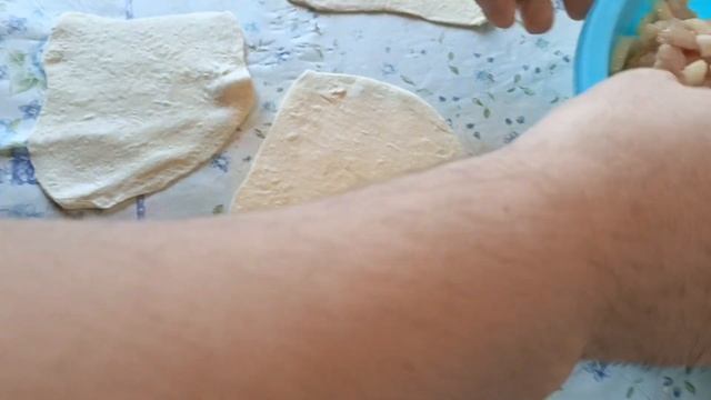 🥐 Хрустящая и сочная самса из слоёного теста! / Дәмді ?