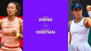 19.07.2024. Циньвэнь Чжэн - Жаклин Кристиан. WTA Palermo. Qinwen Zheng - Jaqueline Cristian
