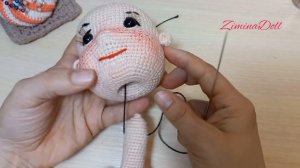 Крепление головы кукле амигуруми