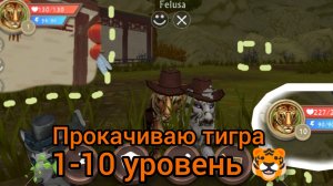 Прокачиваю тигра 1 -10 уровень.