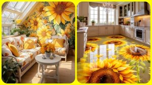30 идей желтого цвета в интерьере / Подсолнухи в интерьере 🌻