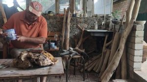 Большая чаша из капа акации