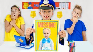 Влад и Ники потеряли Криса! Видео для детей.