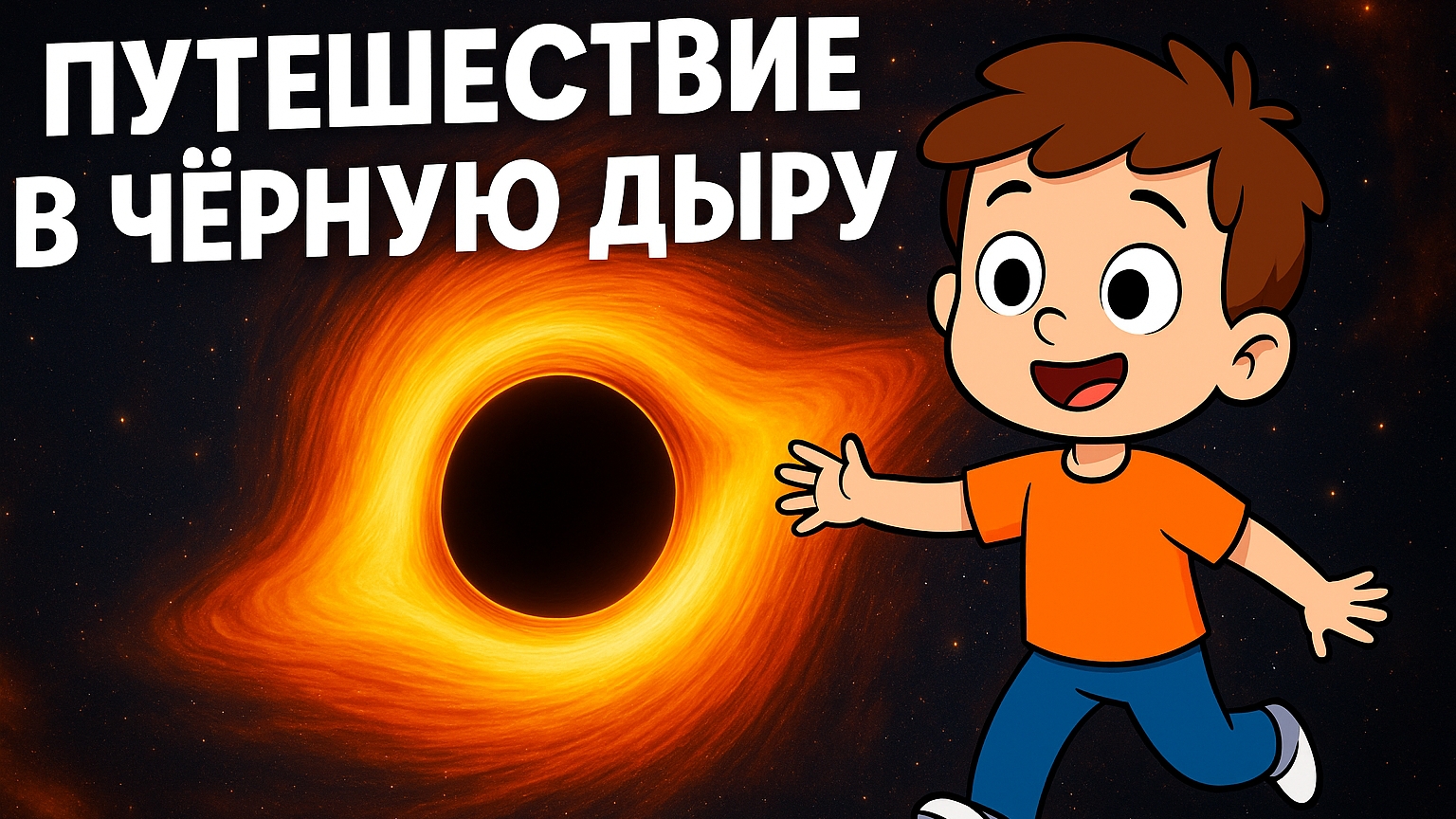 Путешествие в чёрную дыру. Космос глазами ребёнка. Познавательная История Для Детей | Мультик |