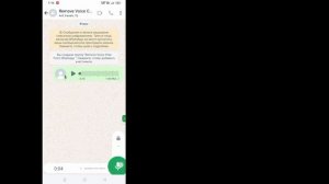 Как удалить голосовой чат из группы WhatsApp
