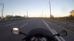 Вечерняя прогулка на Triumph Sprint ST 1050 по Санкт Петербургу