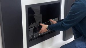 Установка биокамина в портал «Manhettan» от Steelheat