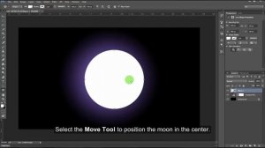photoshop как в фотошопе сделать луну