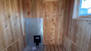 Баня 4*2м каркасная КРУГЛОГОДИЧНОГО ПОЛЬЗОВАНИЯ на 2 по