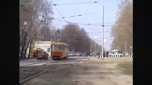 Ульяновск, 2008 год.Виды города через призму трамвайного движения.