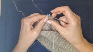 Закрытие петель, что бы лицевая гладь не подворачивалась.