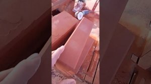 Подготовка кирпича для лицевой кладки печи