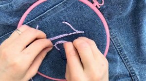 НАДПИСЬ ИМЕНИ🌸DIY Вышивка на одежде/Тамбурный шов/Про?