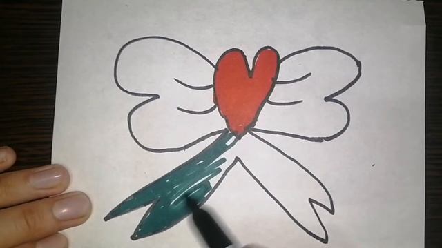 Drawing a bow for kids | बच्चों के लिए धनुष बनाएं | Рисуем бантик для детей | tobiart art drewing,