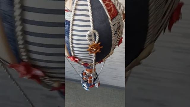 Морской воздушный шар из ткани с медведем подарок сюр?