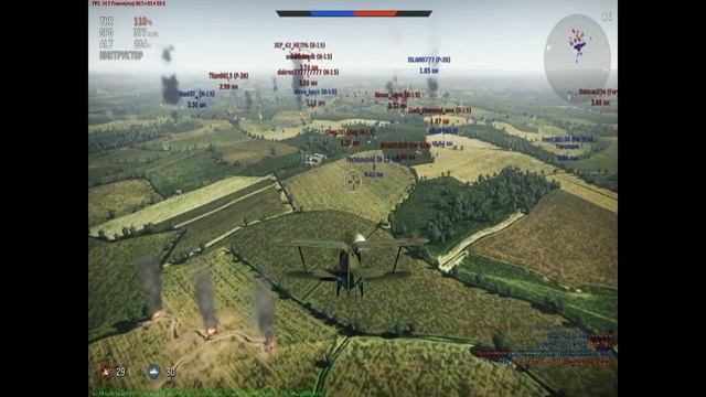 War Thunder И-15 M-22 first three plane downed