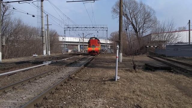 ЧМЭ3-3739 следует резервом у ст. Яничкино. смотреть онлайн