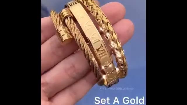 Роскошный 3 шт./компл. браслет из нержавеющей стали в стиле хип-хоп смотреть онлайн