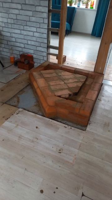 угловой камин печь #печь #дача #печник #стройка #камин #? смотреть онлайн