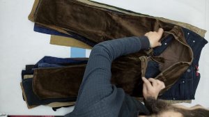 36550 Штаны мужские брендовые вельветовые, 3пак, pantaloni veluto uomo firmate, секонд (extra) оптом