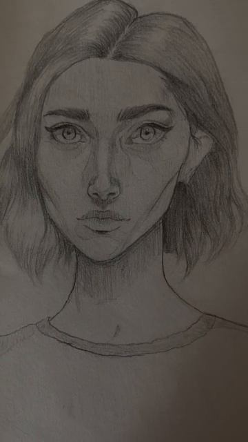 Портрет карандашом 🥰 #art #drawing #aesthetic #рисование #портретдевушки #портрет