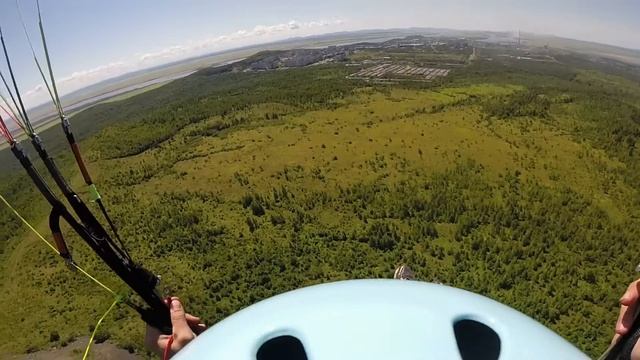 Полеты на парапланах в г.Амурск  22.07.2017г. смотреть онлайн