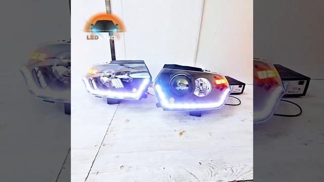 УАЗ ПАТРИОТ тюнинг фары светодиодные смотреть онлайн