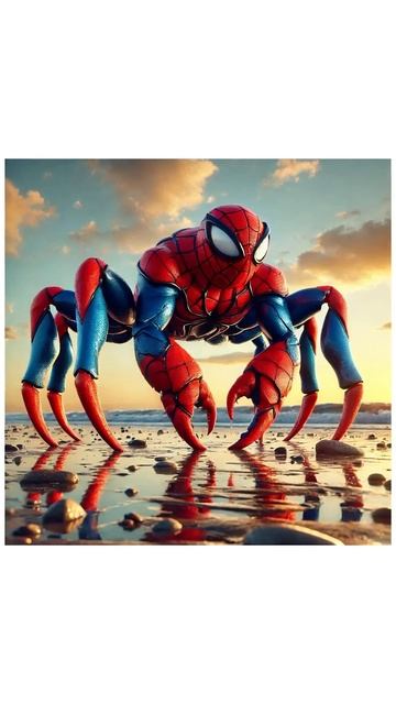 Рак съел игрушки Spider-Man и Batman на пляже! Что произошло да смотреть онлайн