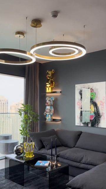 Фишки создания эффектного тёмного интерьера #designdubai #д