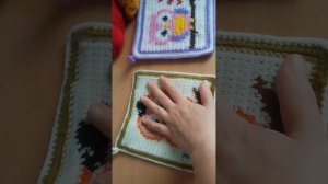 прихватка крючком в технике ИНТАРСИЯ