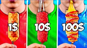 1$ vs 10$ vs 100$ КОРН-ДОГ ВАНЗАЙ vanzai в 4K