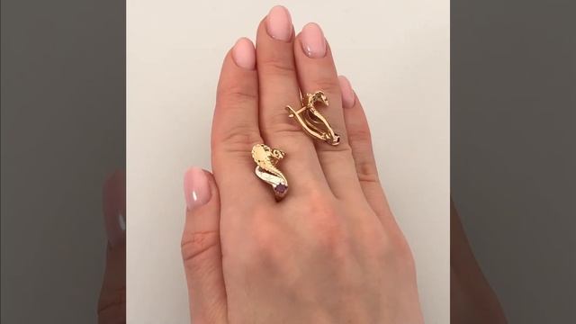 Серьги #Обольщение #кобры с английским замком из комби смотреть онлайн