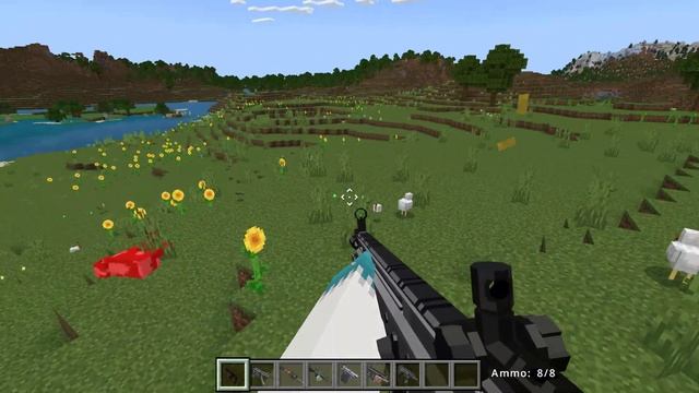 НОВЫЙ Мод на 3D Оружие для Minecraft ПЕ (БЕДРОК) | ZERO GUNS