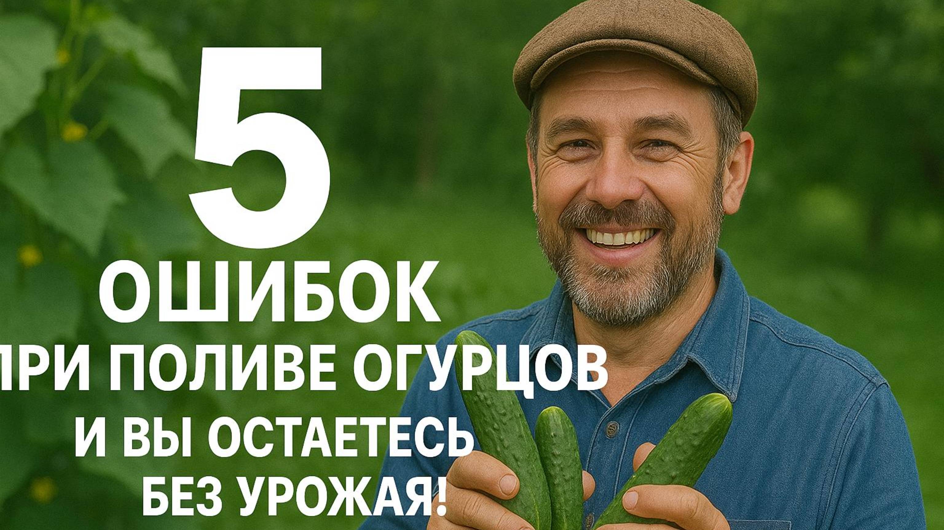 5 ошибок при поливе огурцов — и вы остаетесь без урожая