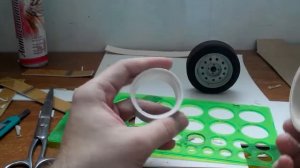 Самодельные колеса для модели: обработка