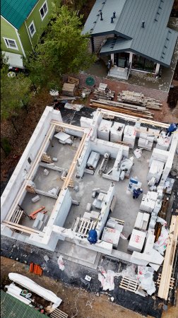 Дом 132 м2 из газобетона на плите строим в Сертолово #газобетон #дом #строительство