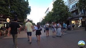Walking in Sofia 2021 Summer in Bulgaria - Vitosha Main Street Walk - Витоша булевард София Българи