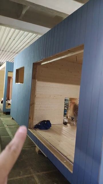 Двухмодульная баня высотой 2.9 м.#баня #каркаснаябаня #п смотреть онлайн