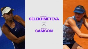 24.07.2024. Оксана Селехметьева - Лаура Самсон. WTA Prague. Oksana Selekhmeteva - Laura Samson