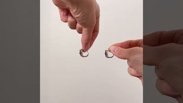 Серьги ELEMENT 47 из серебра 925 пробы с гранатами E-03437-88-S05_SR_ смотреть онлайн