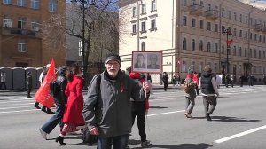 9 мая 2025.  Бессмертный Полк. Петербург. Начало. Фрагменты.