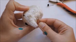 Шьем Мотю - тедди Часть 3 Пришиваем глаза