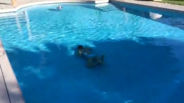 Девочка проплыла огромный бассеин. смотреть онлайн