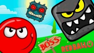 Красный Шарик,  красный Несносный Шарик,  Красныч Игра.  мультики для детей.  Красный колобок